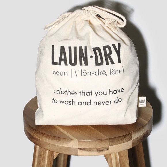 NWT Laundry drawstring canvas bag - Picture 3 of 3